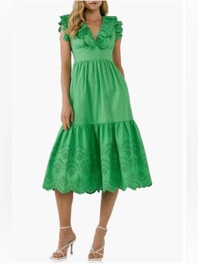 English Factory Eyelet Mini Dress